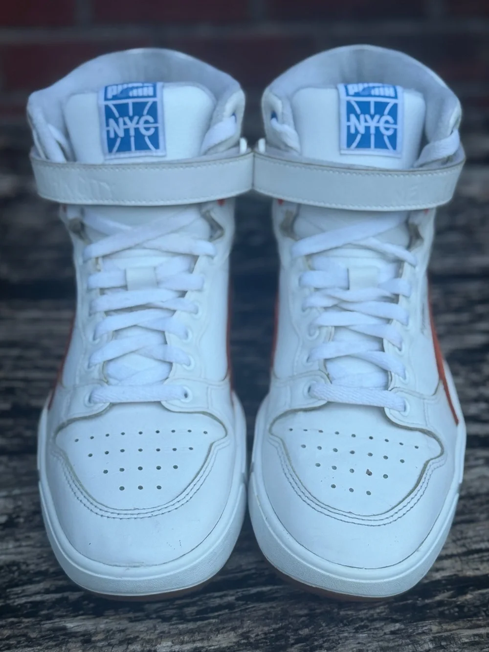 PUMA Basketball Sky LX Mid Athletic NYC Men’s Sz 9 New York Knicks NBA Sneakers